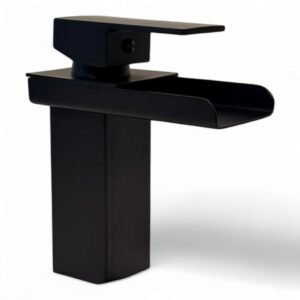 Torneira Preta Lavabo Monocomando Calha Baixa Dc-6006cp