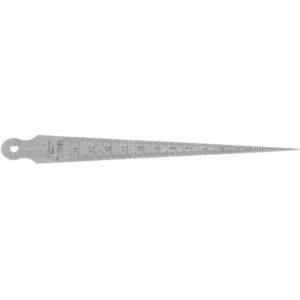 Calibrador cônico com escala de abertura de 1 a 15 mm