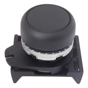 Botão Pulsante Preto Giovenzana - PPRN8 Faceado 22mm