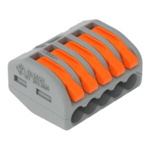 Conector Emenda 5 Polos Wago - 222-415 32A 4mm