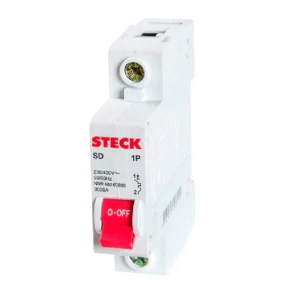 DISJUNTOR MONOPOLAR STECK SD-61.C.32 32A 3KA