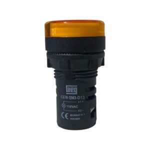 Sinaleiro Led Amarelo 24v Weg Cew-sm3-e26 22mm Monobloco