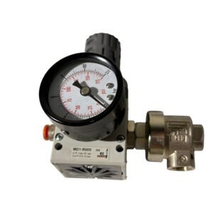 Regulador Pressão Modular P/ Camozzi MD1-R000 com Manômetro