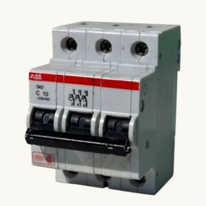 Mini Disjuntor Tripolar 10A Curva C ABB - S63-C10