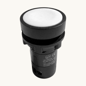 KIT 5 Botão Pulsador 22mm Branco Giovenzana - PLMPN5.N