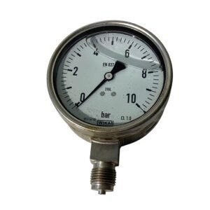 MANOMETRO TOTAL ACO INOX DN 100 4 + TUBO BOURDON 4KGF 1/4NPT
