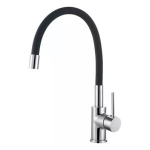 Torneira Monocomando Cozinha Flexível Preto