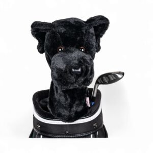 Daphne's Headcover Taco Golfe Cachorro Labrador Preto