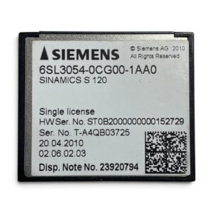 Cartao Memoria CF Sinamics Siemens - 6SL3054-0CG00-1AA0